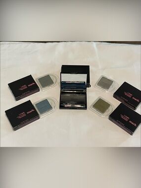 mark. Eyeshadow Singles in Olive Green and Slate Blue